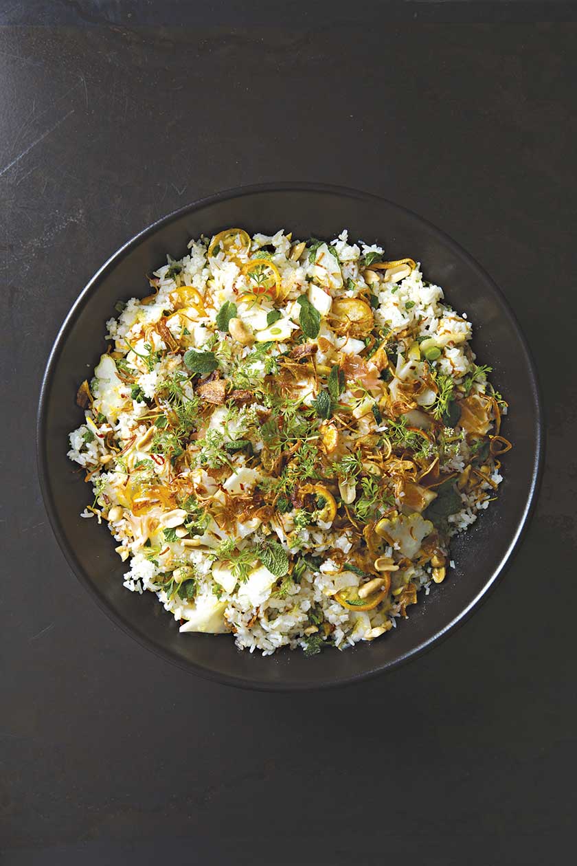 Zitrus-Reis-Salat