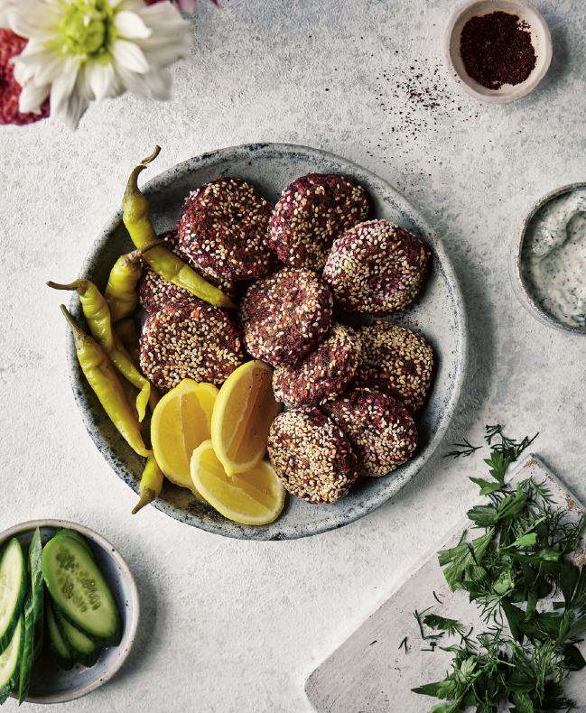 Rote-Bete-Spinat-Falafeln