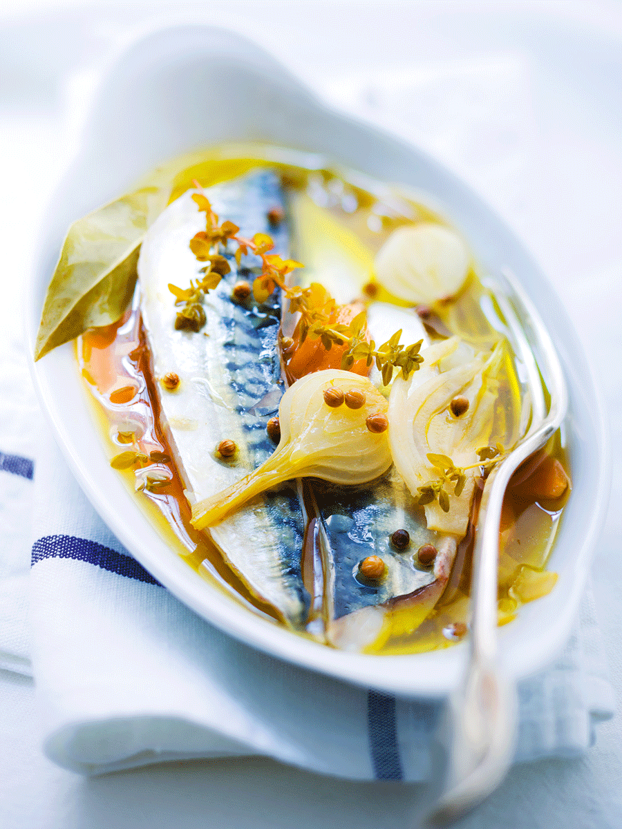 Makrelen Escabeche