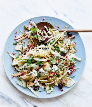 Fenchel-Salbei-Salat mit Granatapfel