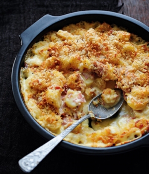 Pastinaken-Gratin mit Schinken und Gruyère