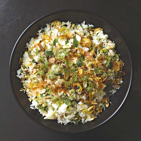 Zitrus-Reis-Salat
