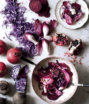 Rote-Bete-Salat mit Crème fraîche